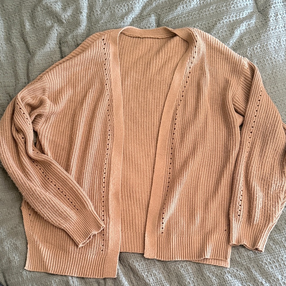 Tan cardigan